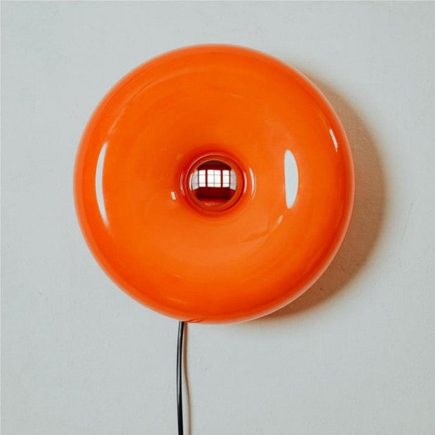 LED Lamp Inspired by Bauhaus in Donut Shape – Dimmable Desk and Wall Light with Contemporary Style and a Vintage Touch