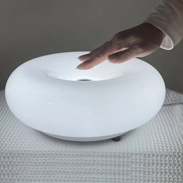 LED Lamp Inspired by Bauhaus in Donut Shape – Dimmable Desk and Wall Light with Contemporary Style and a Vintage Touch