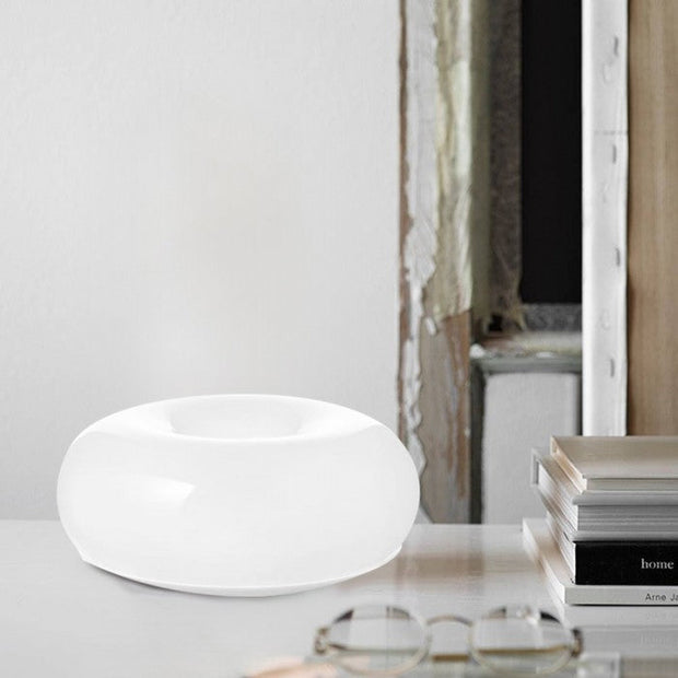 LED Lamp Inspired by Bauhaus in Donut Shape – Dimmable Desk and Wall Light with Contemporary Style and a Vintage Touch