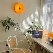 LED Lamp Inspired by Bauhaus in Donut Shape – Dimmable Desk and Wall Light with Contemporary Style and a Vintage Touch