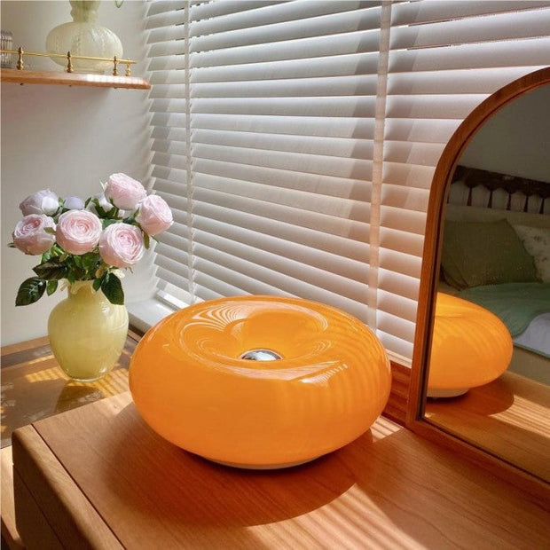 LED Lamp Inspired by Bauhaus in Donut Shape – Dimmable Desk and Wall Light with Contemporary Style and a Vintage Touch