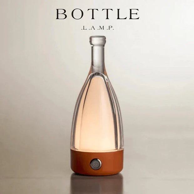 Charming Wine Bottle Shaped LED Night Light – Rechargeable Decorative Lamp with Adjustable Soft Glow