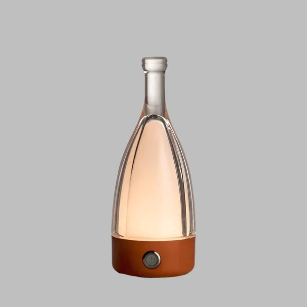 Charming Wine Bottle Shaped LED Night Light – Rechargeable Decorative Lamp with Adjustable Soft Glow