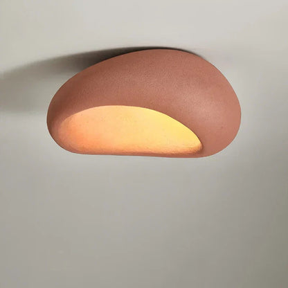 Lumière de plafond Wabi-Sabi – Épouser l'élégance minimaliste avec une douce lueur LED