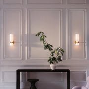 Elegant double-headed LED glass wall sconce - A chic touch with eco-friendly lighting