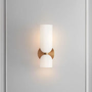 Elegant double-headed LED glass wall sconce - A chic touch with eco-friendly lighting