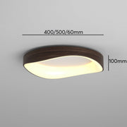 Chic Scandinavian LED ceiling light – Elegant wood and metal aesthetic with a soft glow