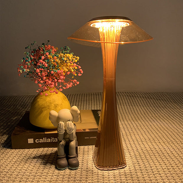 Sophisticated crystal table lamp – Elegant LED lighting with adjustable brightness
