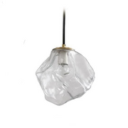 Copper and glass Lava finish – Modern and chic LED pendant light for elegant interiors
