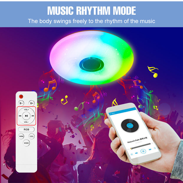 Modern Smart RGB Ceiling Light - Dynamic Multicolor Lighting Controlled by Smartphone!