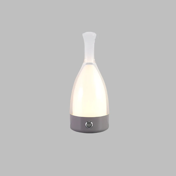 Charming Wine Bottle Shaped LED Night Light – Rechargeable Decorative Lamp with Adjustable Soft Glow